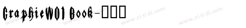 GraphieW01 Book字体转换
